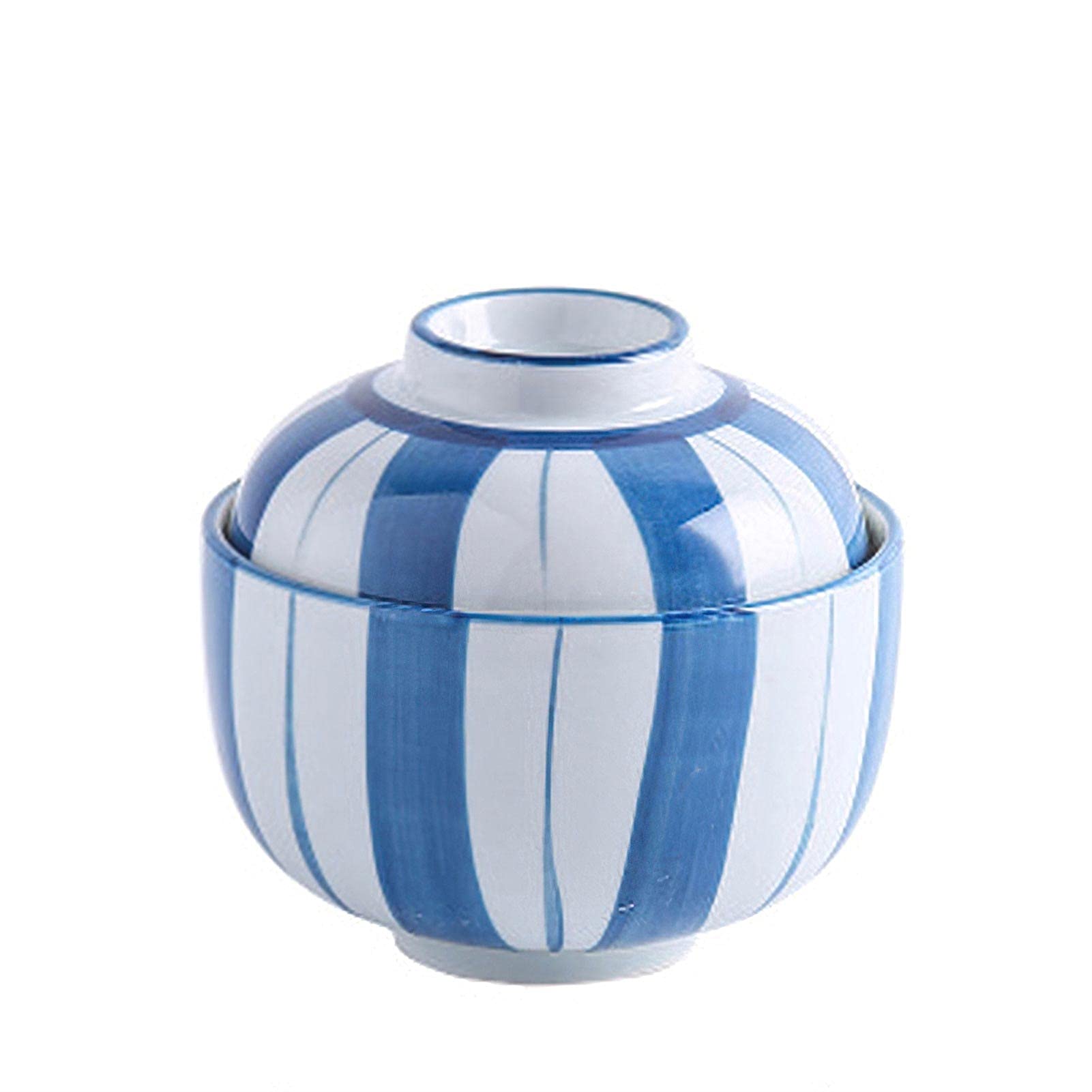 MYUYEE Soup Pot Salad Bowl Ceramic Stew Pot Soup Bowl With Lid 230Ml Stew Cup Tableware Egg Cup Household Kitchen Supplies Eco-Friendly Snack Bowl Soup Bowl