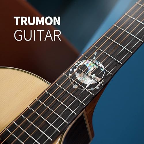 Miniatura 2 de TRUMON Cutaway - Guitarra acústica sólida Dreadnought para adultos, principiantes, tamaño matrimonial, 41 pulgadas con kit de iniciación de guitarra