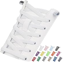 2 Pairs Elastic Tieless Shoe Laces for Sneakers, No Tie Shoelaces for Adults and Kids