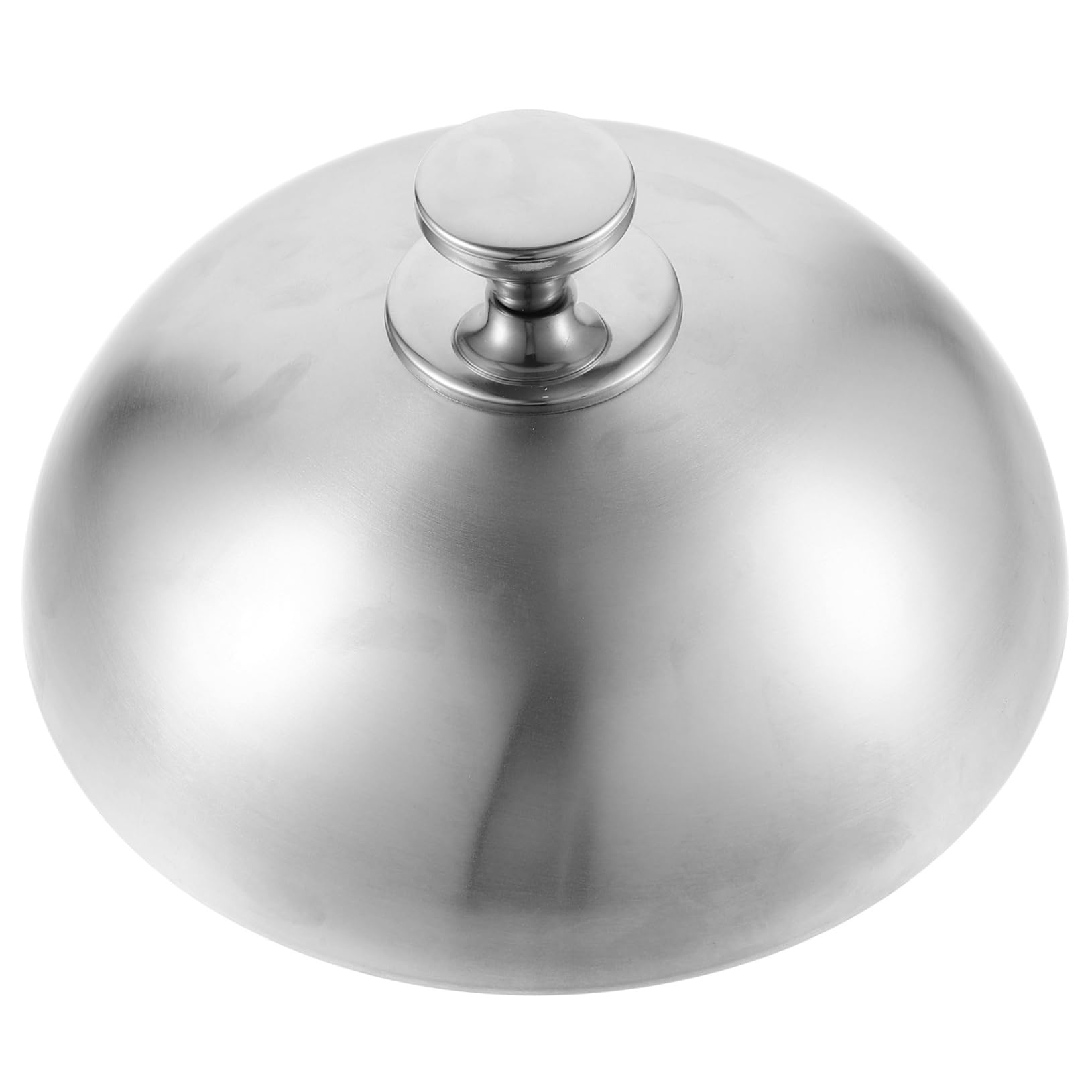 OUNONA 4 Pièces Couvercle de Protection Alimentaire Inoxydable Cloche pour Viande pour Cuisine Service de Plat Ronde Splash Argenté