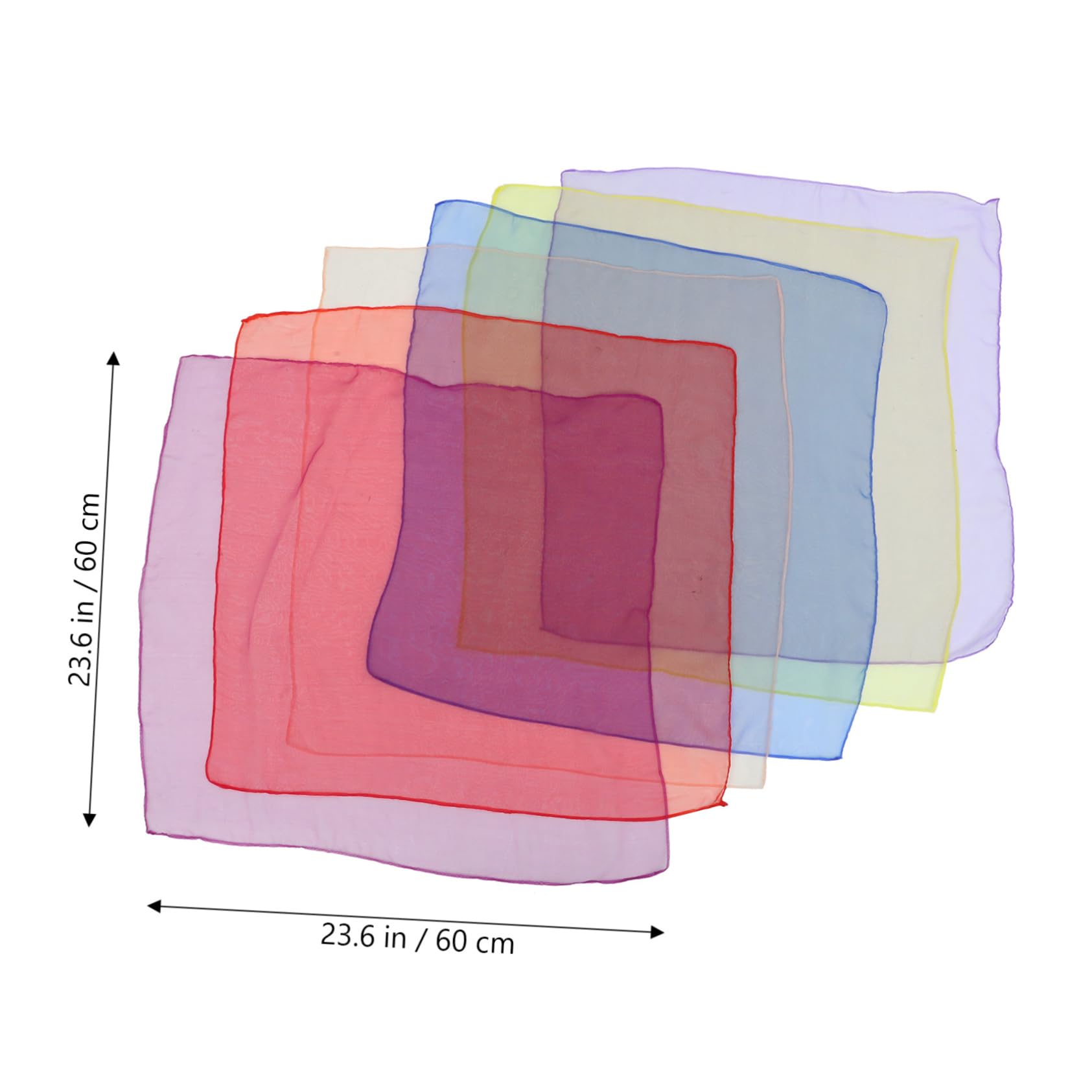 FOMIYES 6pcs Performance Scarves Juggling Scarves for Dance Stage Shows Kindergarten Activities for Movement and Play