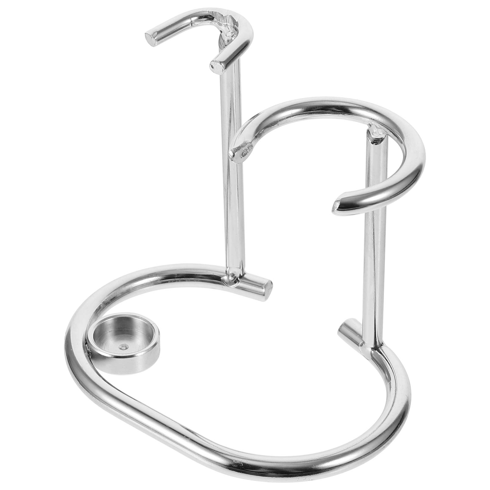 Healifty razor holder shaving stand Shaving Brush Rack safety razor kit shaving razor stand razor rack bathroom organizer men's razor men's suits beard razor organizer wooden man base alloy