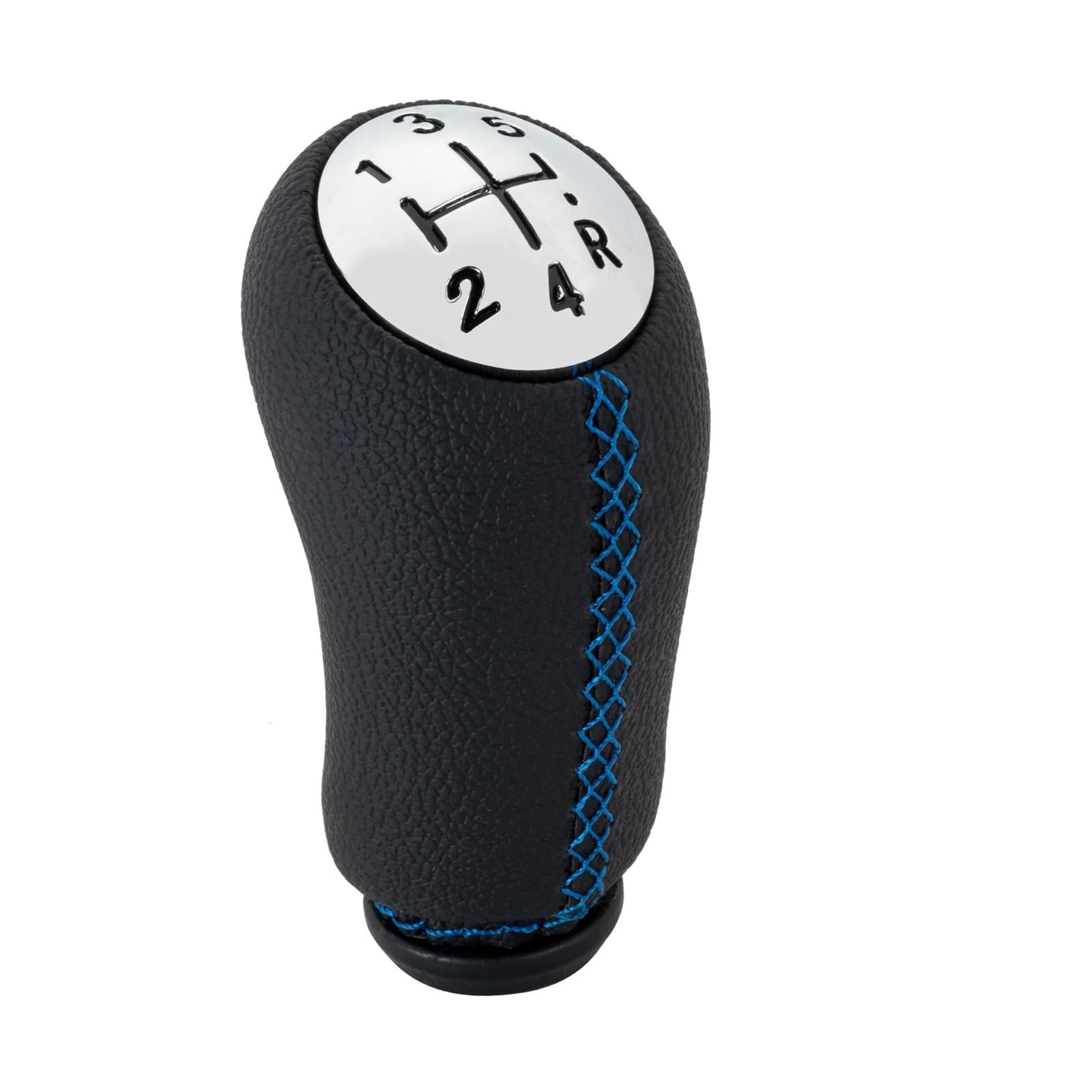 Rbevcrr Blue Stitch Car Shift Lever Knob For Laguna For Megane 2 For Clio 3 For Scenic 2 5 Speed Gear Shift Knob Stick Shifter Pen(Blue Stitch)
