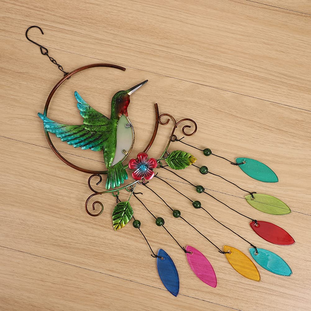 Scacciapensieri da Esterno, DIYCUT 50 Pezzi Colore Campanelli Eolici in Metallo, Set di Campanelli Eolici con 20 Fili D'argento, Campanelli Eolici fai da te per Decorazioni Delle Feste