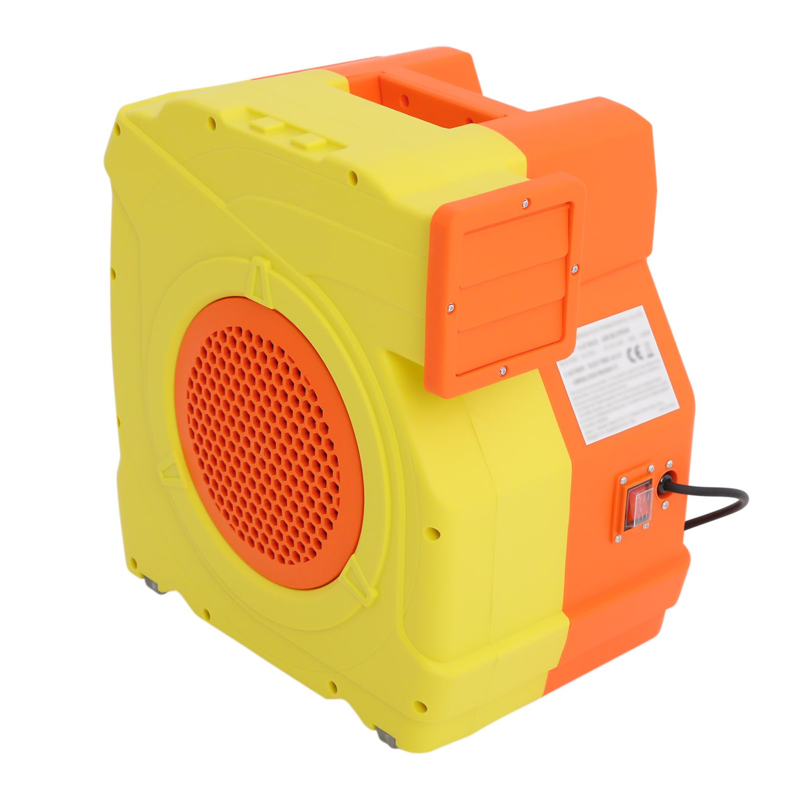 Luftgebläse 1600W 1080m³/h für Aufblasbare Hüpfburg Wasserrutsche IP24 | Leistungsstarkes 2HP-Gebläse mit 1080m³/h Luftstrom, regendichter Schalter, für große aufblasbare Attraktionen im Freien