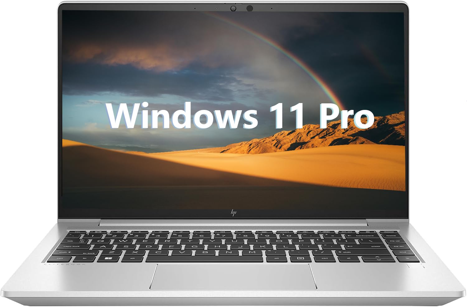 HP EliteBook 645 G9 Portátil empresarial, 14 Pulgadas con Pantalla FHD, AMD Ryzen 5 Pro 5675U, 8 GB de RAM, SSD de 256 GB, Teclado QWERTY Estadounidense, Windows 11 Pro (reacondicionado)