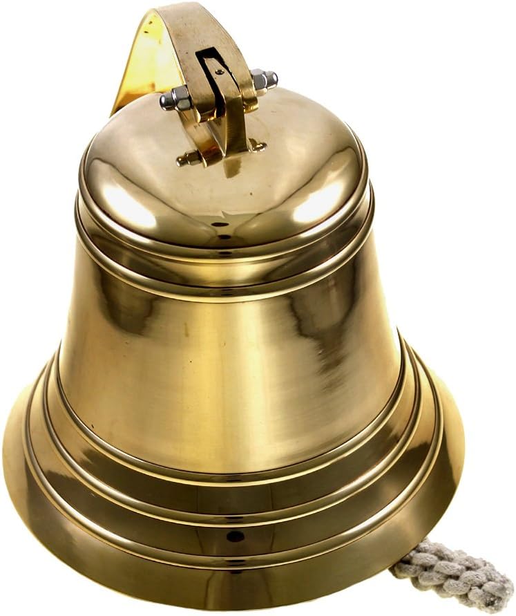 8" Nautical Brass Ship Bell - Maritime Dinner Bells