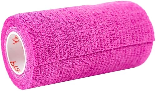 Miniatura 169 de Cinta adhesiva para veterinarios (negro) (paquete de 2) (4 pulgadas x 15 pies), autoadhesiva, adherente, cohesiva, flexible, autoadhesiva, rollo