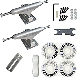 SMBLANKS製 足回りセット(トラックHi) 8.0インチ 8.125インチ 7.88インチ に最適 (トラック/ウィール/ベアリング/ナットセット/簡易工具) スケートボード