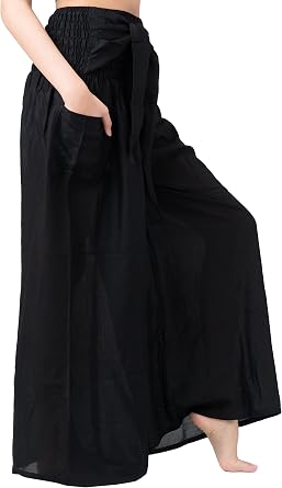 B BANGKOK PANTS Women's Boho Palazzo Pants