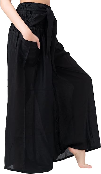B BANGKOK PANTS Women's Boho Palazzo Pants