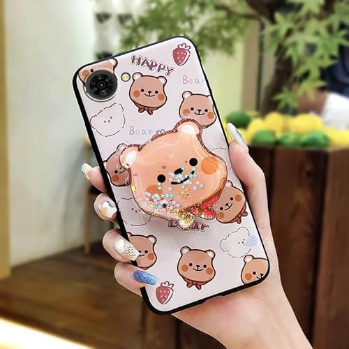 Phone Case Compatible with ZTE Nubia S2E/S2R/S2 Lite, Soft Case Durable Rotatable stand Dirt-resistant TPU cute Phone Lens Prote