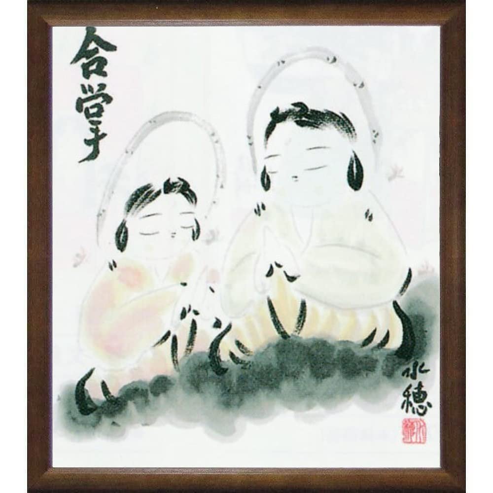 ちよりん//T. Goudi,Limn 人物画 特注額絵41×53cm T. Goudi,Limn 人物