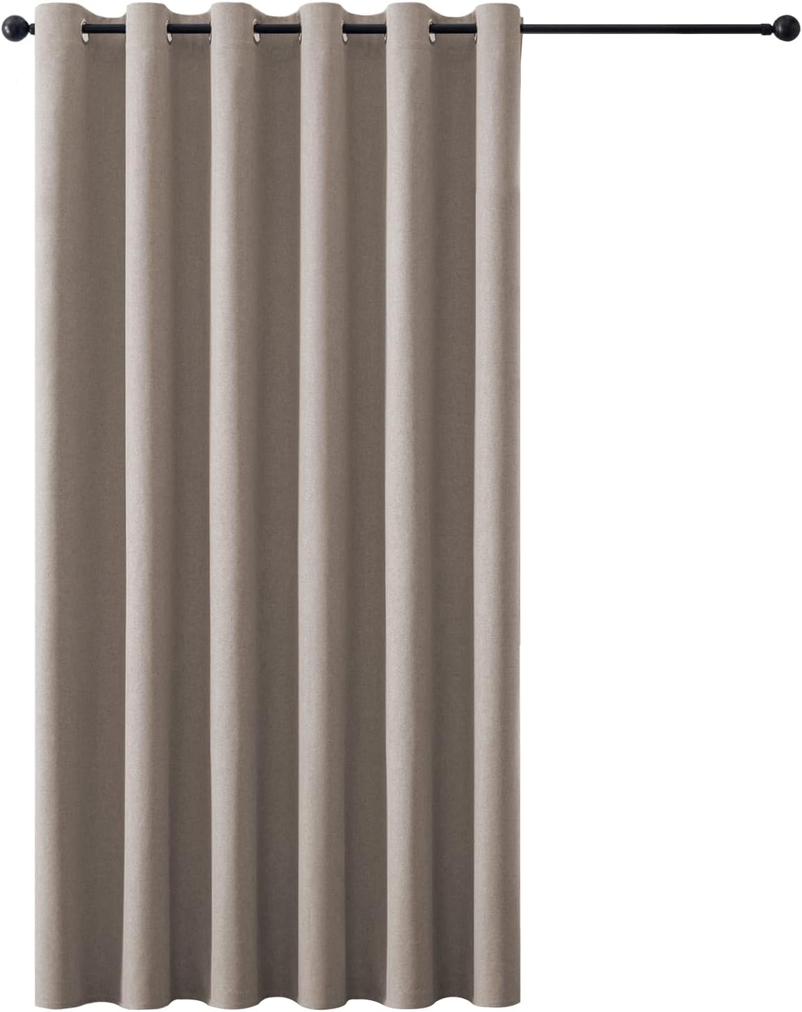 Blackout Curtain Linen Curtain 90x90 Eyelet Thermal Curtain For Living Room Bedroom 228x228cm Beige1 Panel