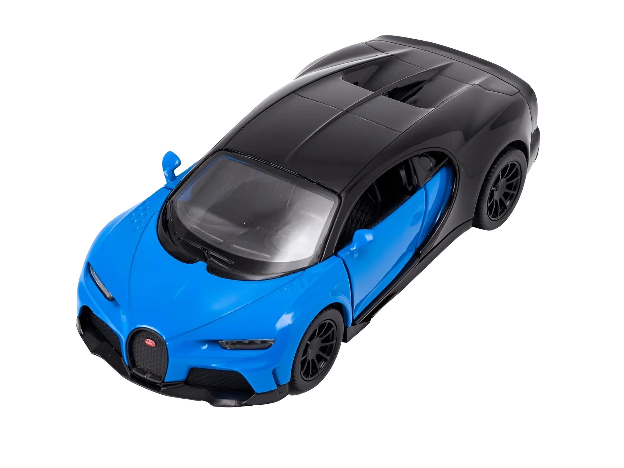 Easy Toys Car model Compatible with Bugatti Supersport. Scale Toy Car with Opening Doors. Car modeling. (Blue Chiron)