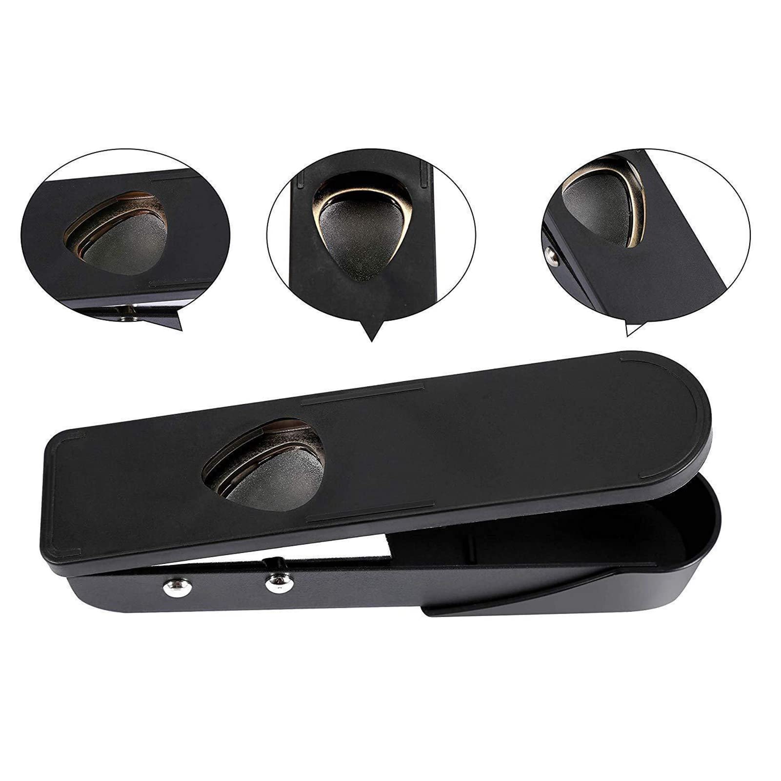 Set per creare mediatori chitarra fai-da-te con portamediatori in pelle e strisce regalo premium chitarristi famiglia amici