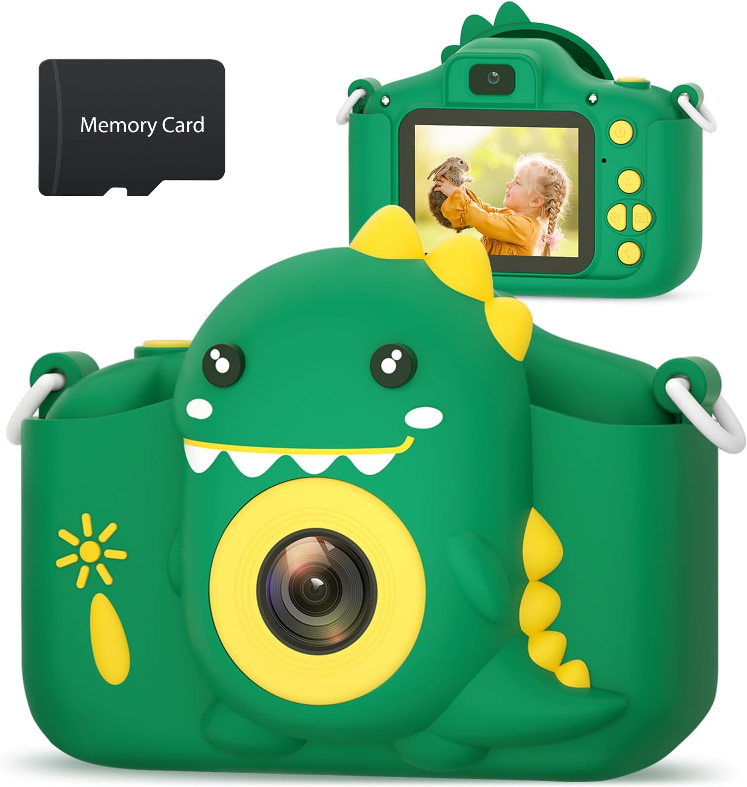 Kids Camera, 20MP Kids Digital Dual Lens Cameras with Silicone Case