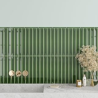 Forest Green Glossy Ceramic Deco Subway Tile – 2