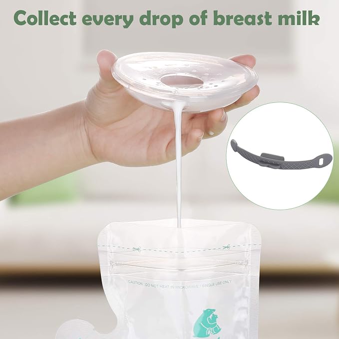 Recolector de leche materna silicona 2 piezas miniatura 6
