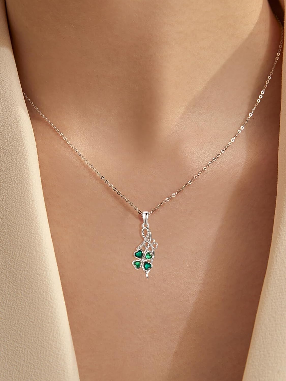 925 Sterling Silver Pendant Necklace Elephant/Orchid/Bear/Sun/Moon/Hummingbird Jewelry for Women Graduation Birthday Celebrate Congratulation Gift - Image 5