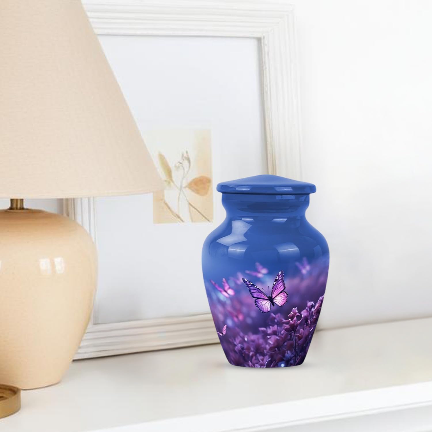Butterfly Mini Urns for Human Ashes Adult Female & Male - Small Cremation Urn for Adult Women Ashes - Funeral Memorial Urn 3 Inch 4 Pcs