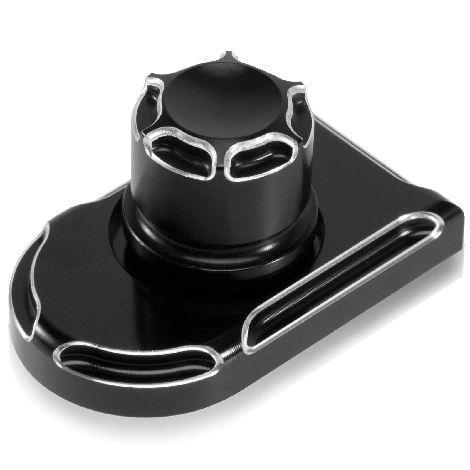 Eumti Passanger Rear Seat Bolt Seat Mount Screw Knob Cover 1/4"-20 Thread Ribbed Grip Quick Release Compatible with Harley Davidson Touring Softail Dyna Sportster Iron 883 48 CVO 1996-2023