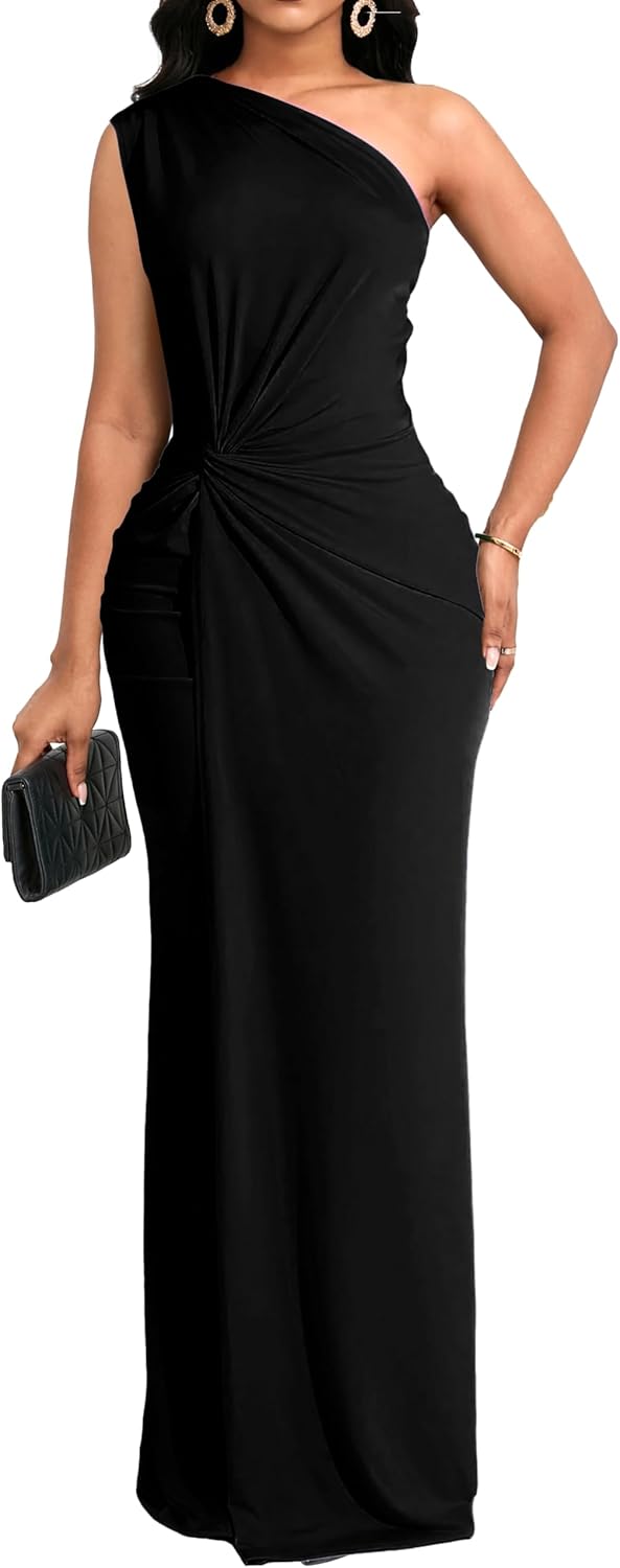 SxClub Formal Dress for Women Cocktail Sexy Bodycon Sleeveless Evening Party Floor Length Long Prom Dresses