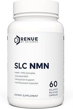 مكمل NMN من Renue By Science | 60 كبسولة معوية من SLC - 250 مجم من أحادي نيوكليوتيد النيكوتيناميد لكل وجبة | إطلاق متأخر لزيادة الامتصاص | صُنع في الولايات المتحدة الأمريكية