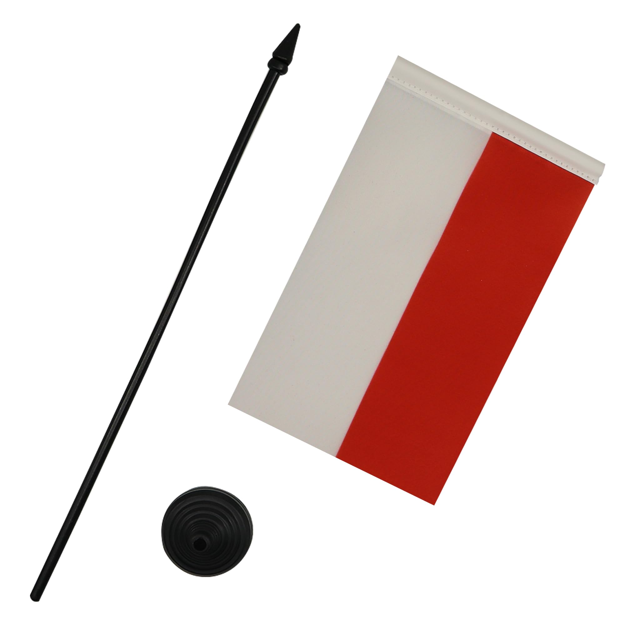 AZ FLAG, Monaco Table Flag 4'' x 6'', Monégasque Office Mini Banner 100% Polyester 15 x 10 cm - Image 3