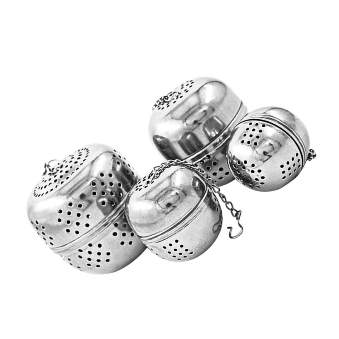 BIUDECO Stainless Steel Teapot Infuser 4pcs Mesh Ball Strainer Hot Pot Strainer