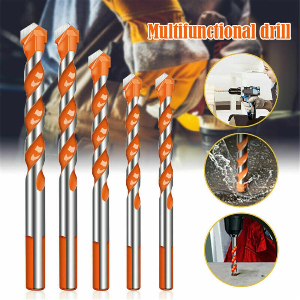 3-12mm Triangolo Filettato In Acciaio Al Tungsteno Per Piastrelle Da Parete Punta Per Calcestruzzo Per Uso Domestico Marmo Overlord Trapano Trapano Elettrico A Mano, 4mm X10