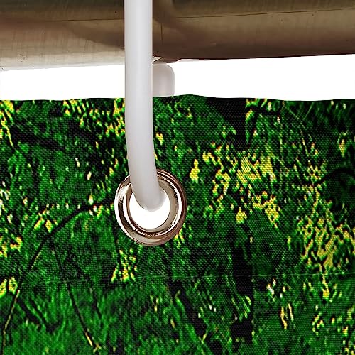 Rideau de douche polyester 180x200cm vert imperméable avec anneaux
