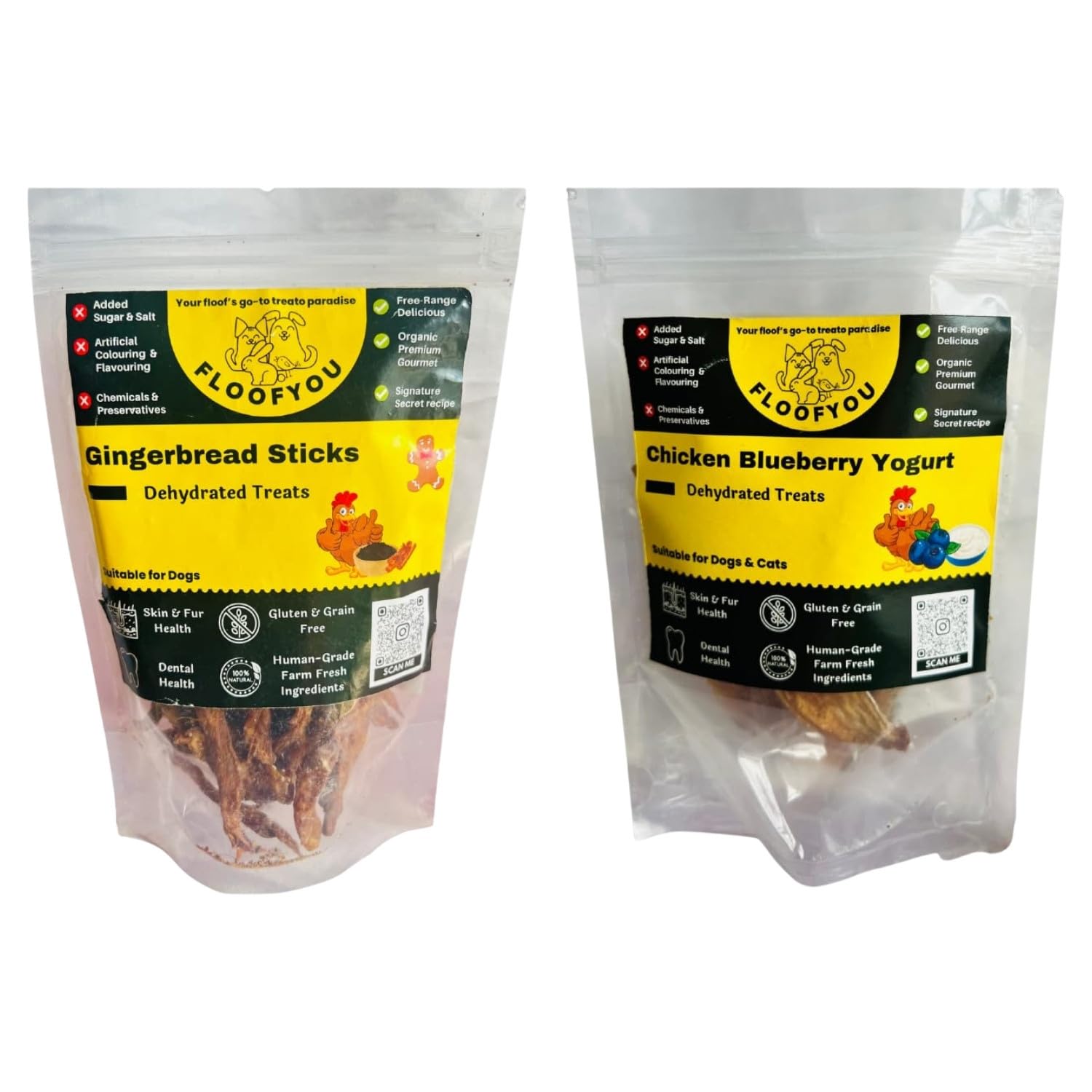 FloofYou Chicken Cinnamon Jerky Strips Dehydrated Natural Healthy Dog Treat with Chicken Blueberry Yogurt Jerky Strips Dehydrated Natural Healthy Dog Treat Combo (B0D3B55B8L) Amazon Price History, Amazon Price Tracker