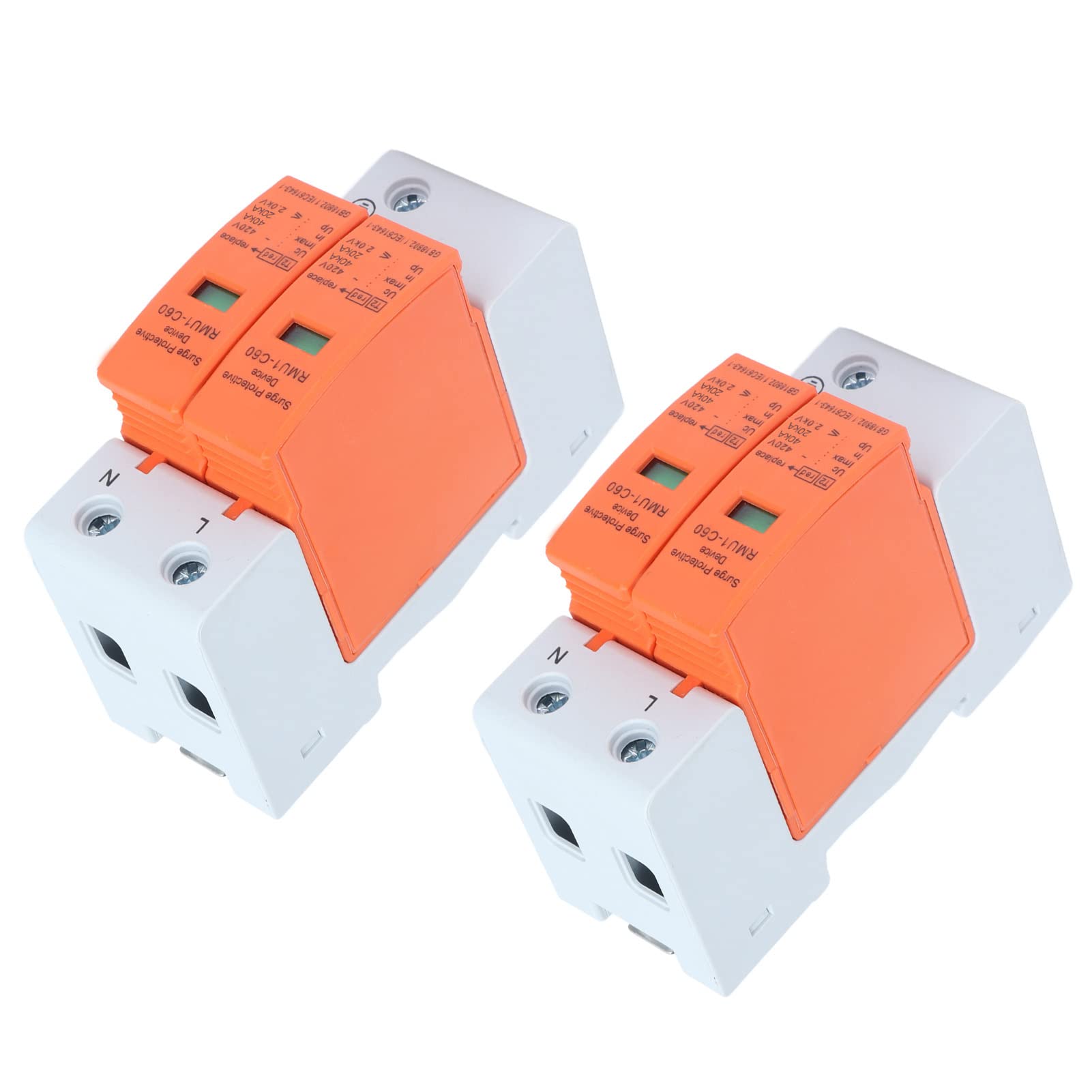 DEWIN Scaricatore di Sovratensione 2P 40kA 420V Dispositivo di Protezione Contro Le Sovratensioni