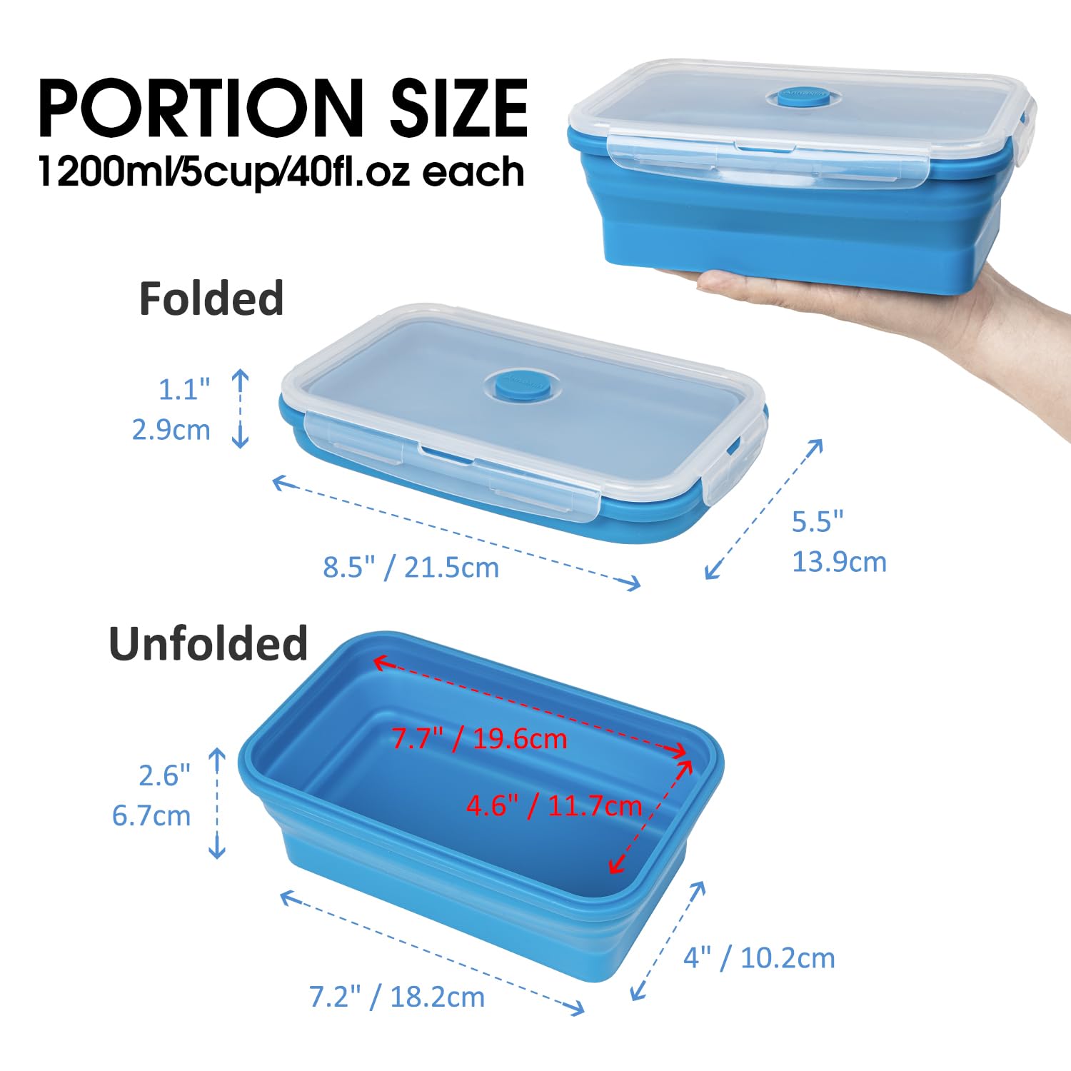Molde de bloque de hielo para baño de hielo, enfriador de tina fría, paquete de 8 para hielo de 20 libras, molde de silicona apilable extragrande plegable para hielo grande, bloque gigante, apto para