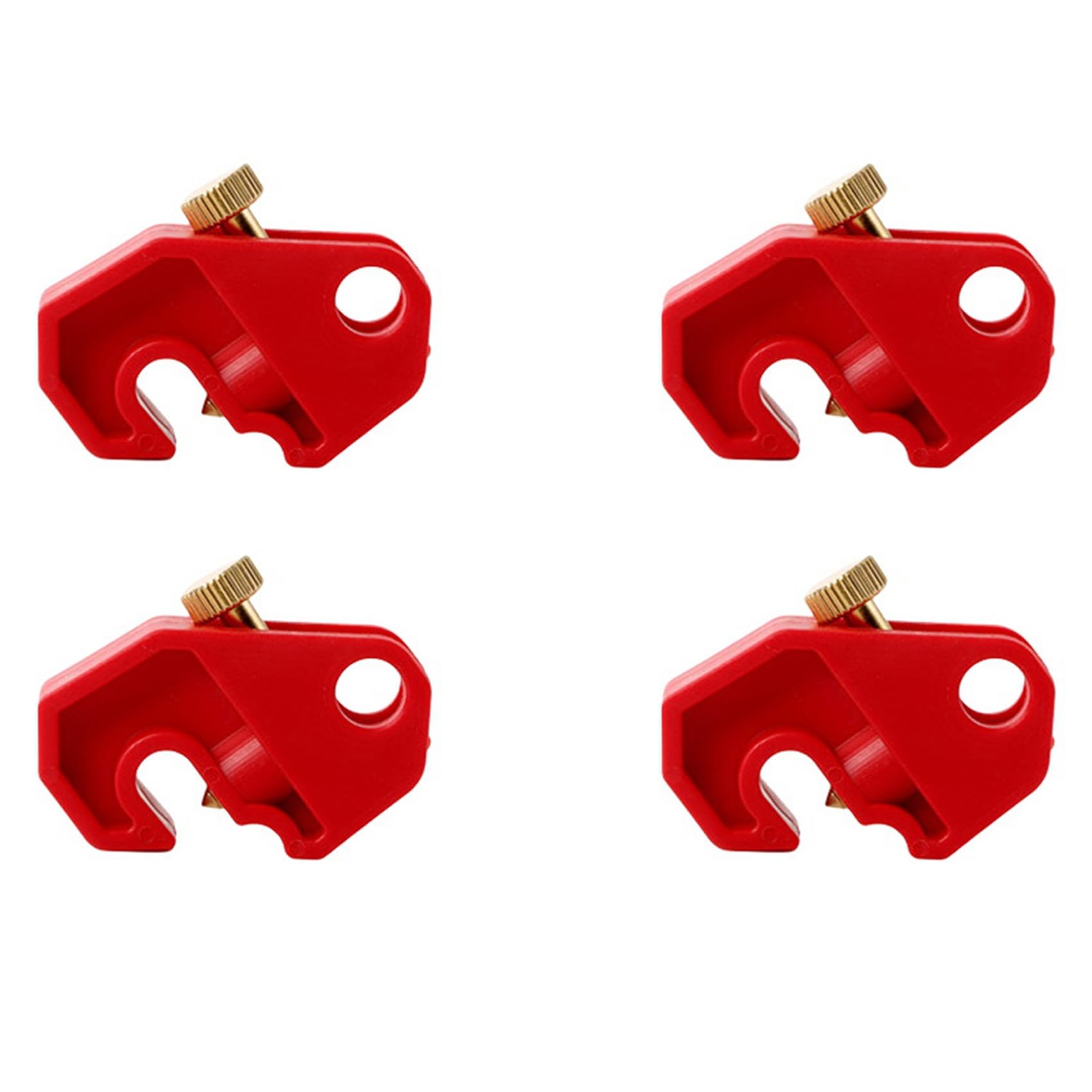 Jnchdghwa Red 4X Circuit Breaker Lockout Device With Circuit Safety Lock Universal Single And Multi Pole Breakers, Safe