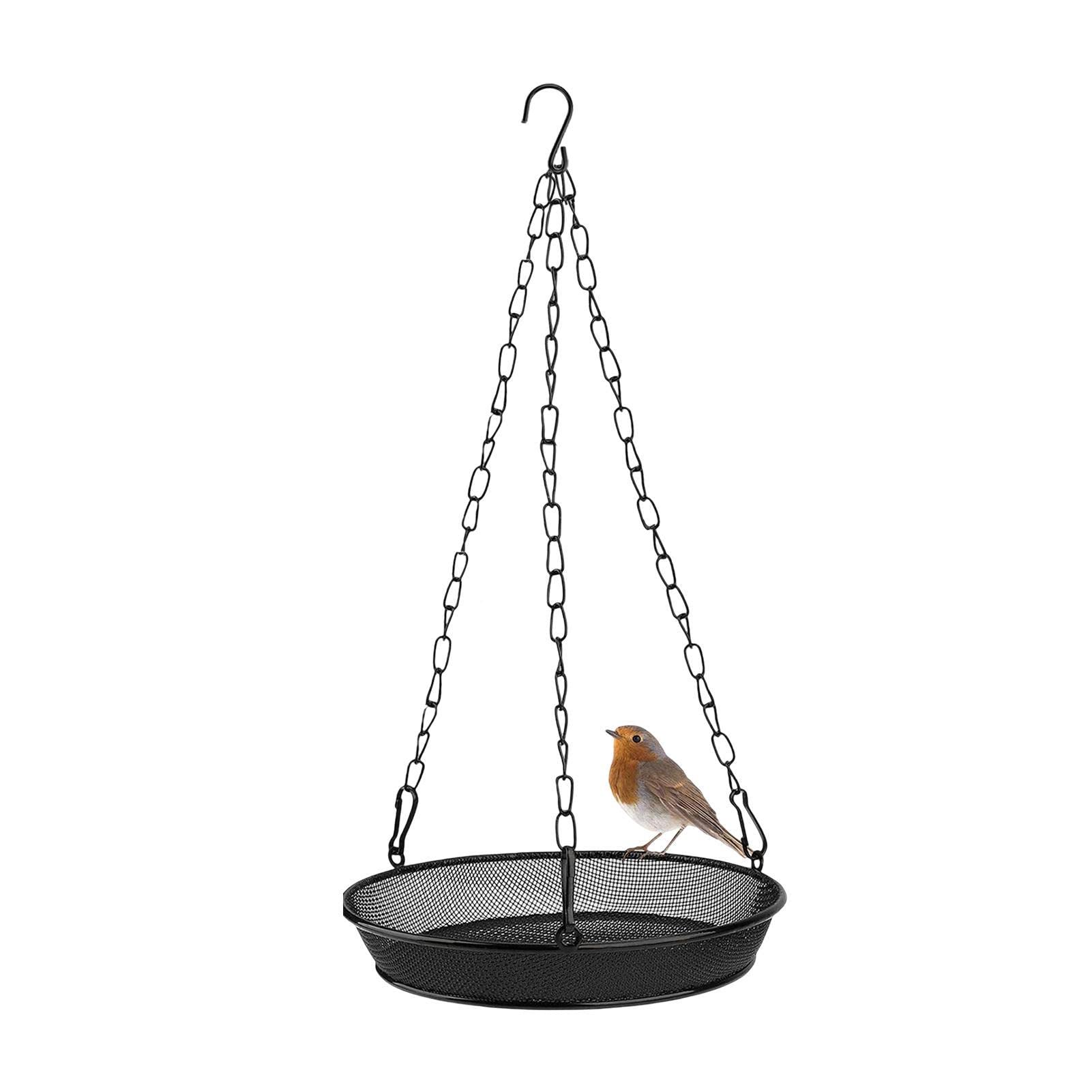 Tree Bird Feeder - Tree Hanging Mesh Bird Food Trays for Wild Bird - Garden Decoration for Wild Birds, Installed On Tree Deck Stakes with Heavy Duty Iron Hanger Modgal