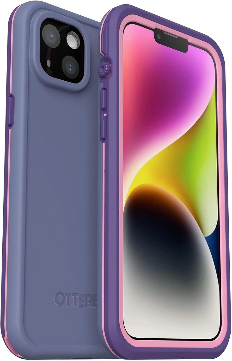 OtterBox FRE Series Waterproof Case with MagSafe (Designed by LifeProof) for iPhone - Non-Retail Packaging (Valor Purple, iPhone 14 Plus)