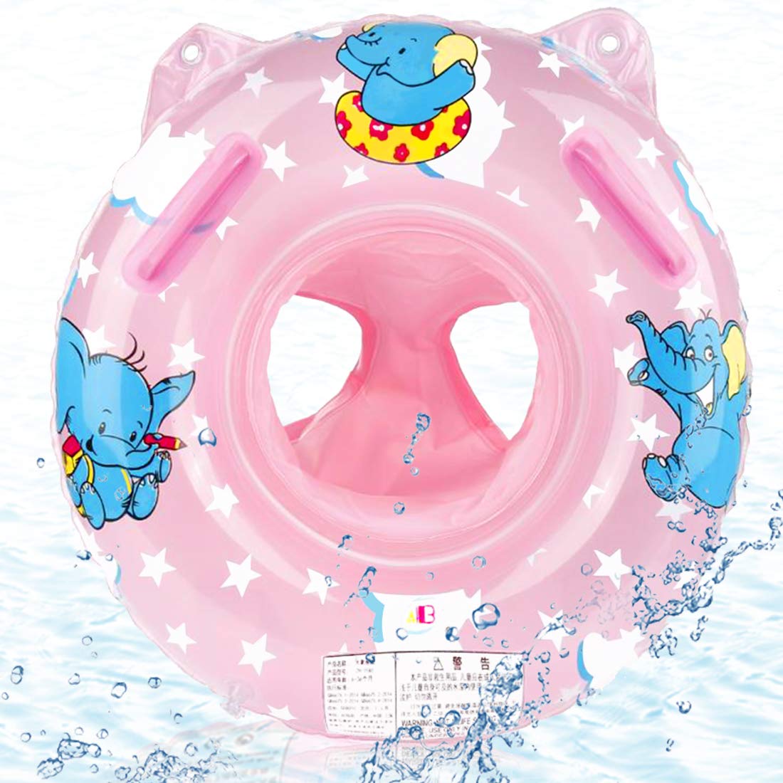 Anillo de Natación Bebe, Lindo Patrón Natación Inflable Flotador de Piscina Juguetes de Desarrollo de Natación en Agua para Bebé 6-36 Meses