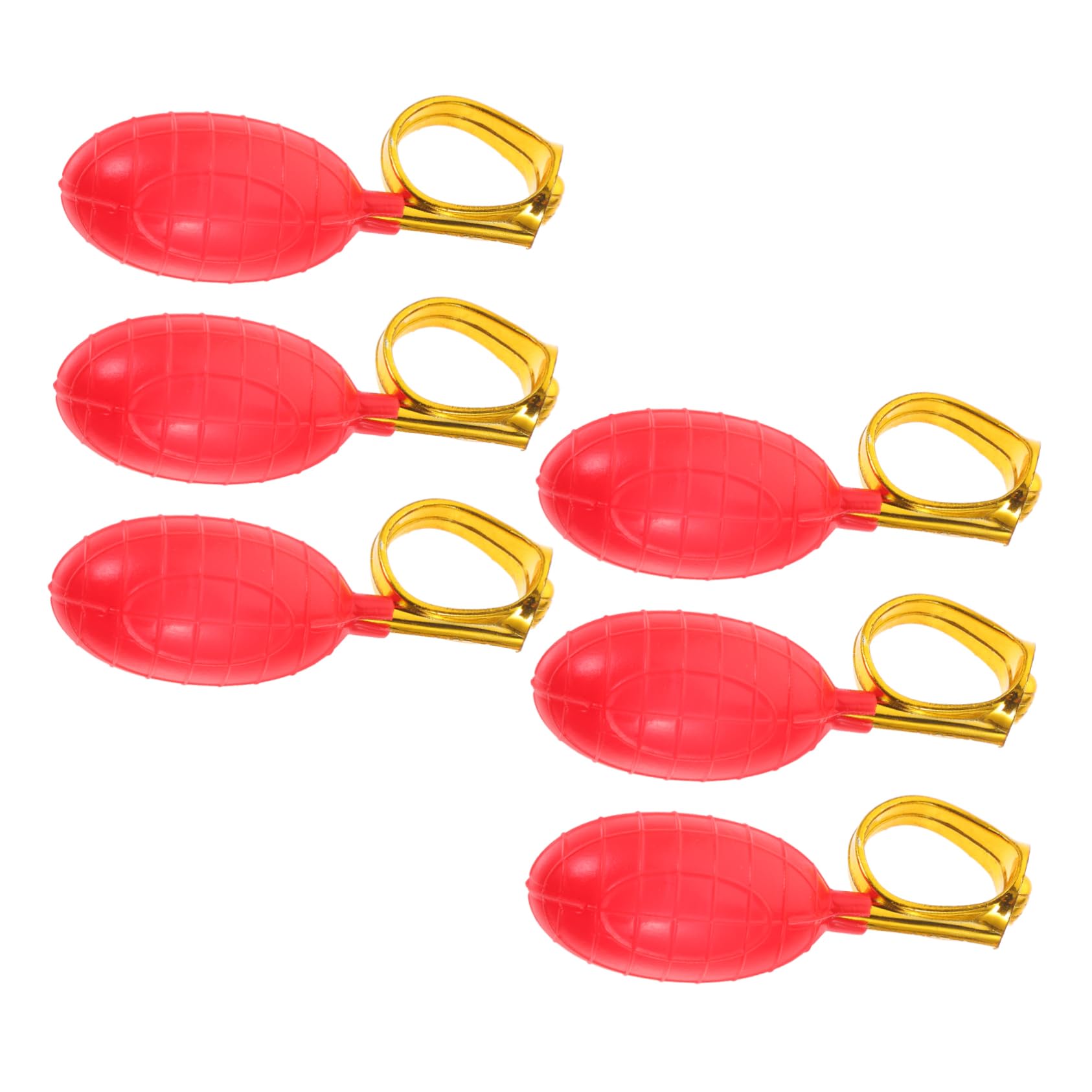 PartyKindom 6Pcs Water Ring Unique Tricky for Parties Festivals Stage Performances Reusable Water Spray Ring for Fun Laughter