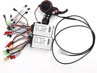 ZEPHYX Electric Scooter Brushless Intelligent Motor Controller 36V 48V 500W 6 Pins MR-100 Instrument Display, for Kugoo, M4 Scooter E-Scooter Dashboard(48V controller)