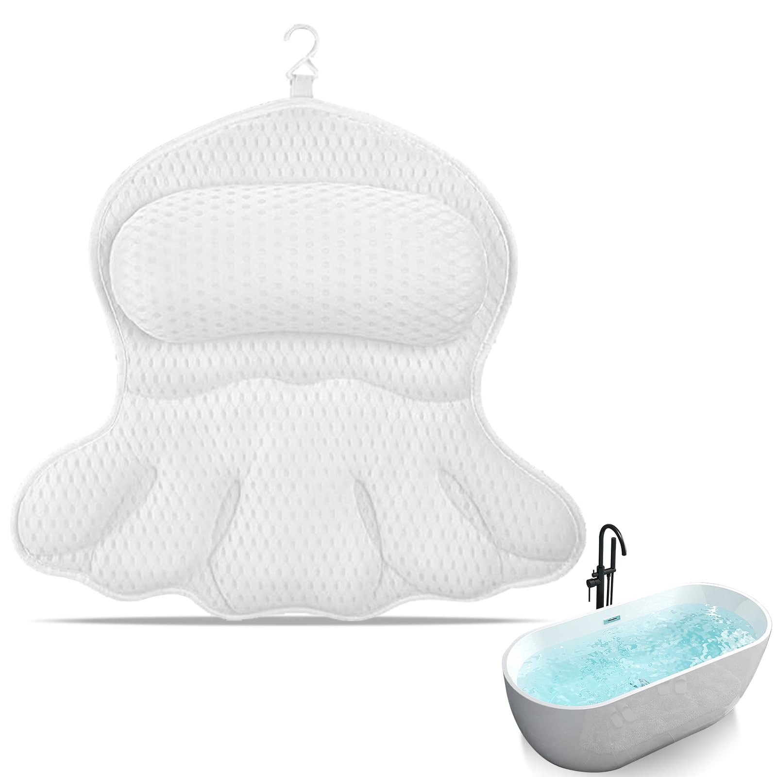 Amazon.co.jp: oyaka バスピロー リラックスクッション お風呂 枕 半身
