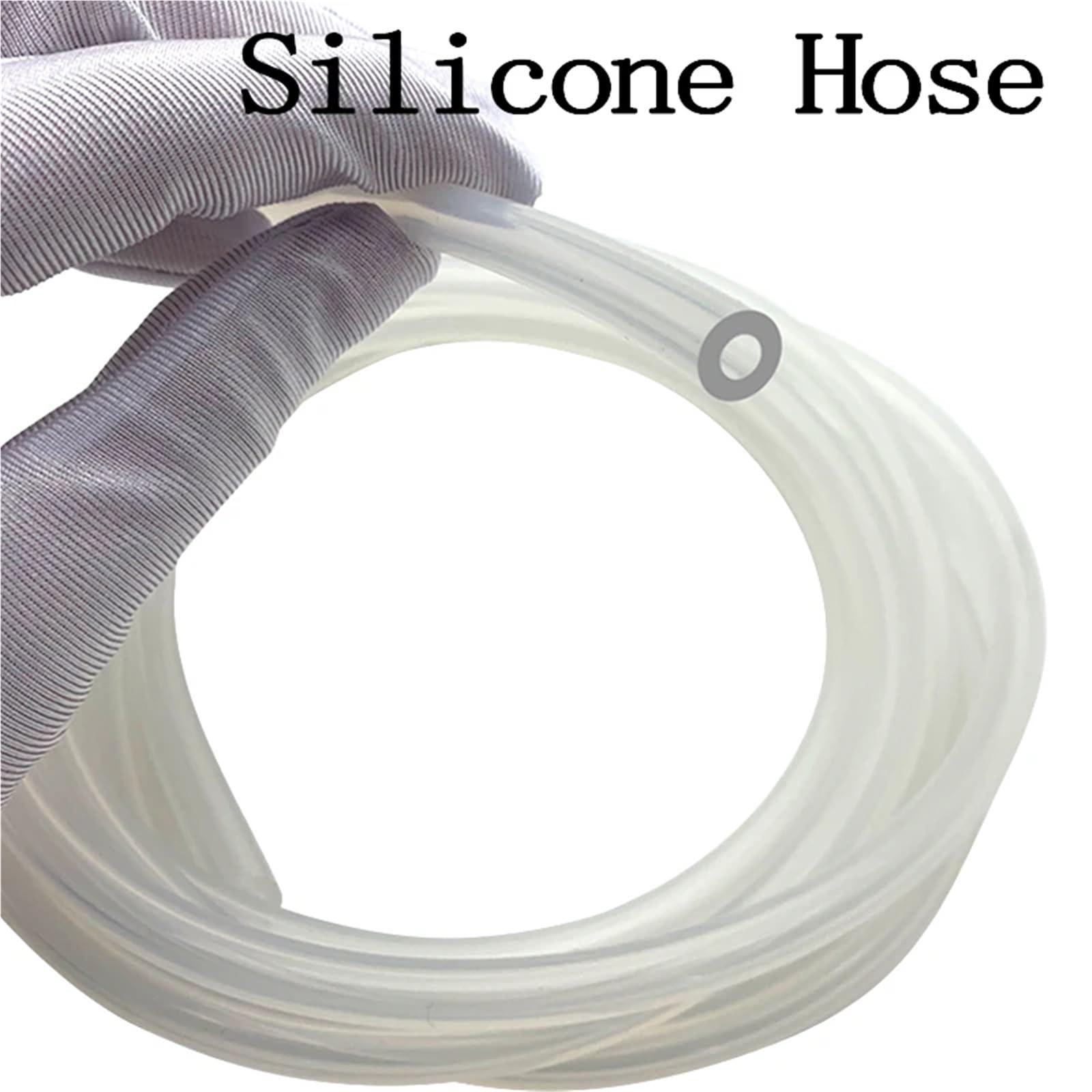 Tubo Per Laghetto Tubo in silicone trasparente 5/10M | Tubo flessibile in gomma for acquario, tubo flessibile da giardino 0,3/0,5/0,8/1-4mm(10 METER_ID 1MM OD 5MM)