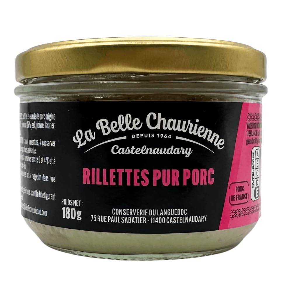 LA BELLE CHAURIENNE Pure PORC Pork RILLETTES 180G