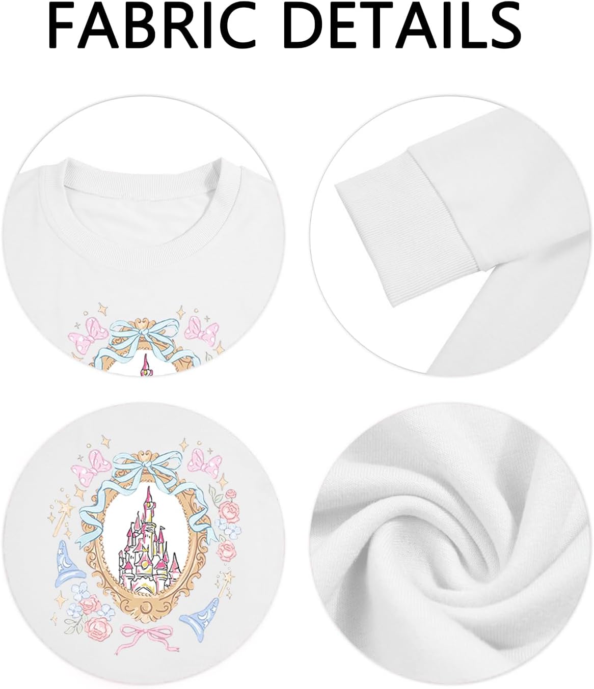 Magic Kingdom Sweatshirt 2-8 Year Kids Magical Shirt Princess Long Sleeve Tee Princess Pullover Tops - Image 5