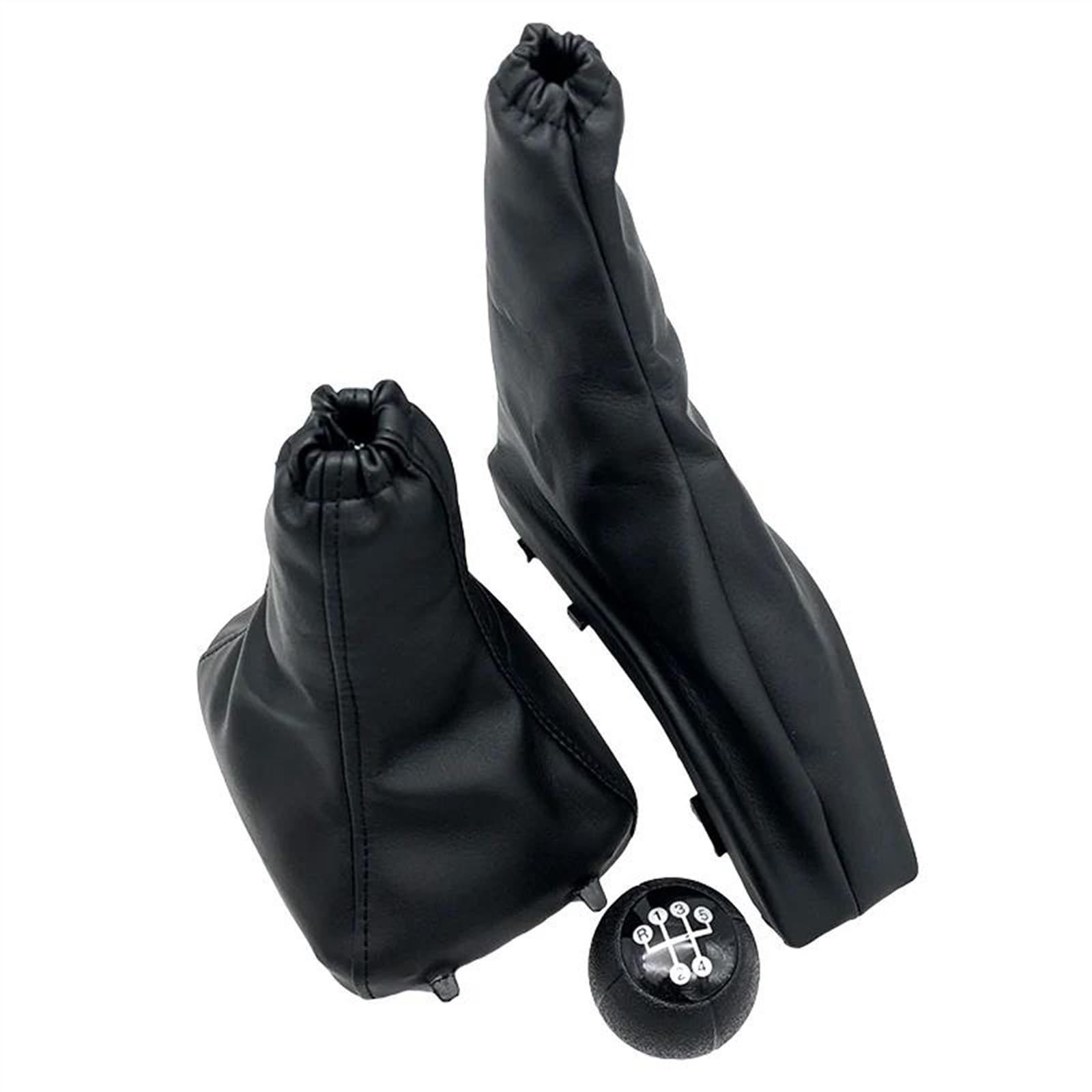 LTQSIV Car Handbrake Gear Gaiter Dust Cover Case Gear Shift Knob Lever Shiter for Vauxhall for Opel for Astra II G for Zafira A 1998-2010(3Pcs)
