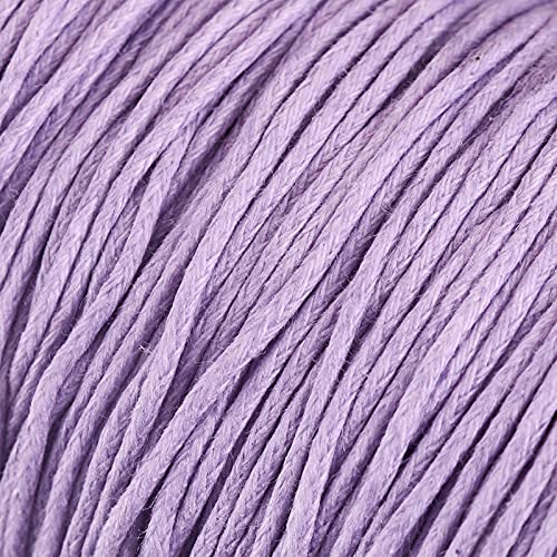 PandaHall 100 Yards/Roll Braided Cotton Cord 1mm Waxed Cotton Cord String for DIY Jewelry Making(Lilac) - Image 3