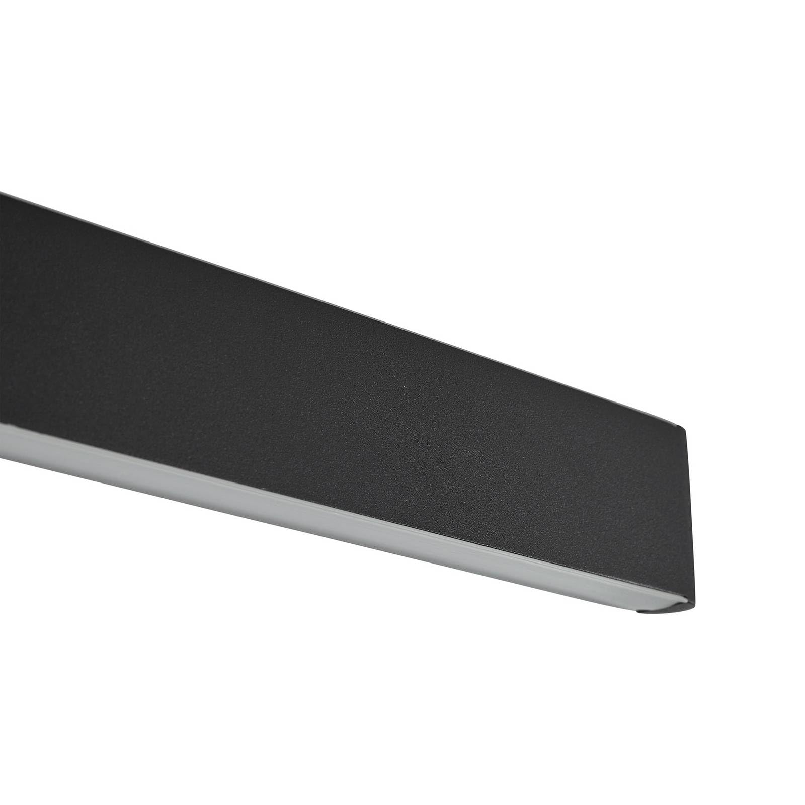 Lucande Lampa wisząca LED Smart Home Mylosh z lampką do czytania (nowoczesna) w kolorze czarnym z aluminium (1 żarówka) – lampa sufitowa do jadalni, inteligentna lampa wisząca, inteligentna lampa