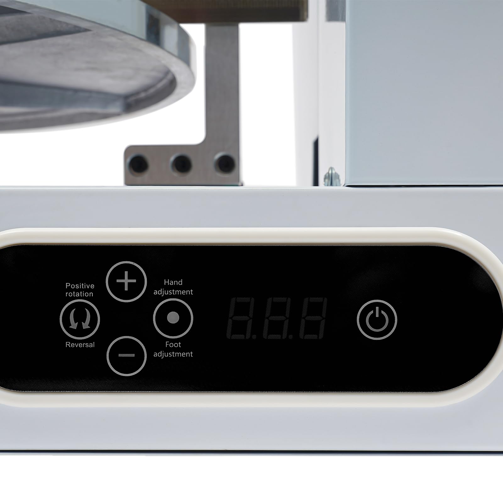 Máquina para Decorar Pasteles, de 4 a 16 Pulgadas, para Extender y Cubrir cremas, con espátula Ajustable y Plato Giratorio, Ideal para pastelerías y Tiendas de postres (Blanca).