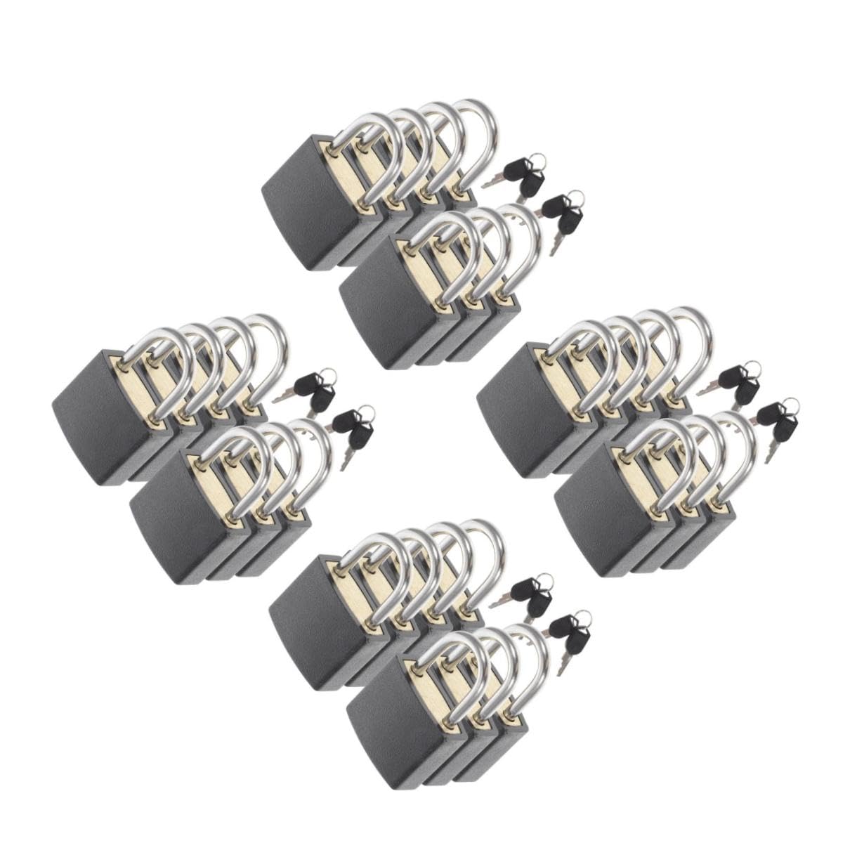 BESTYASH 4 Set Piccolo Lucchetto Per Valigia Serrature Per Bagagli Piccoli Lucchetti Per Valigie Valigia Zaino Serrature Per Valigie Piccoli Lucchetti Per Bagagli Abs Black 7pcs*4
